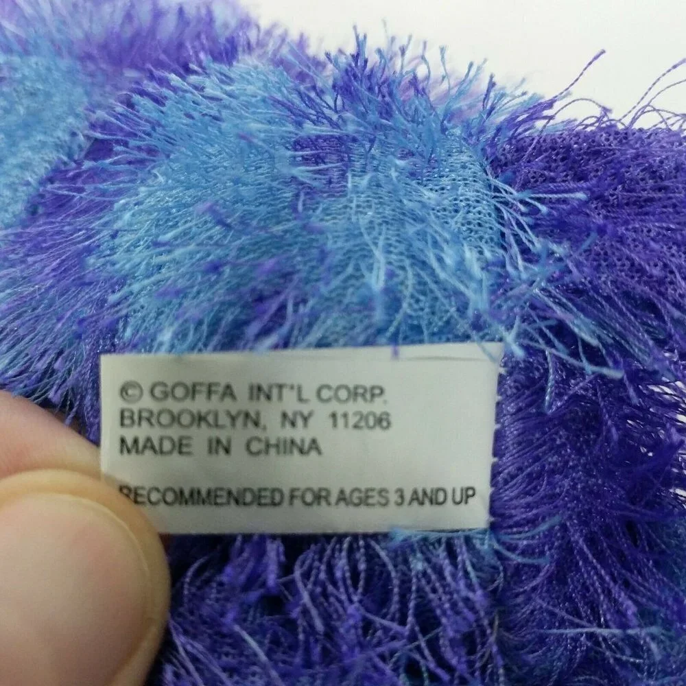 Silver Dollar City Monkey Plush Blue Purple 21 Inch